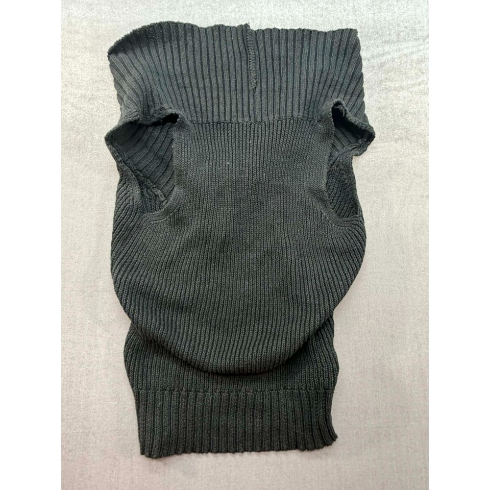 Vintage Michael‎ Carrie Sleeveless Sweater Ramie Cotton Black Size Small